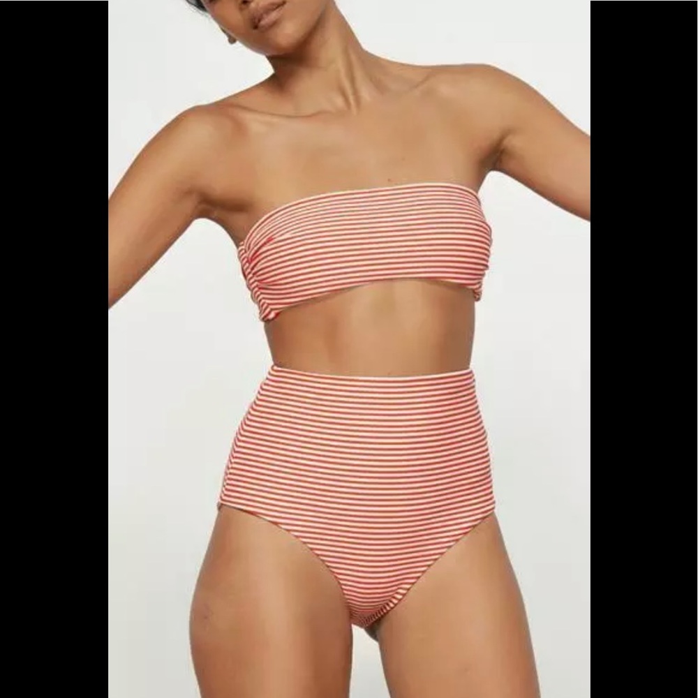 MARA HOFFMAN SWIM high waisted bottoms. Large